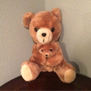 Mama Bear holding her detachable baby in her arms close